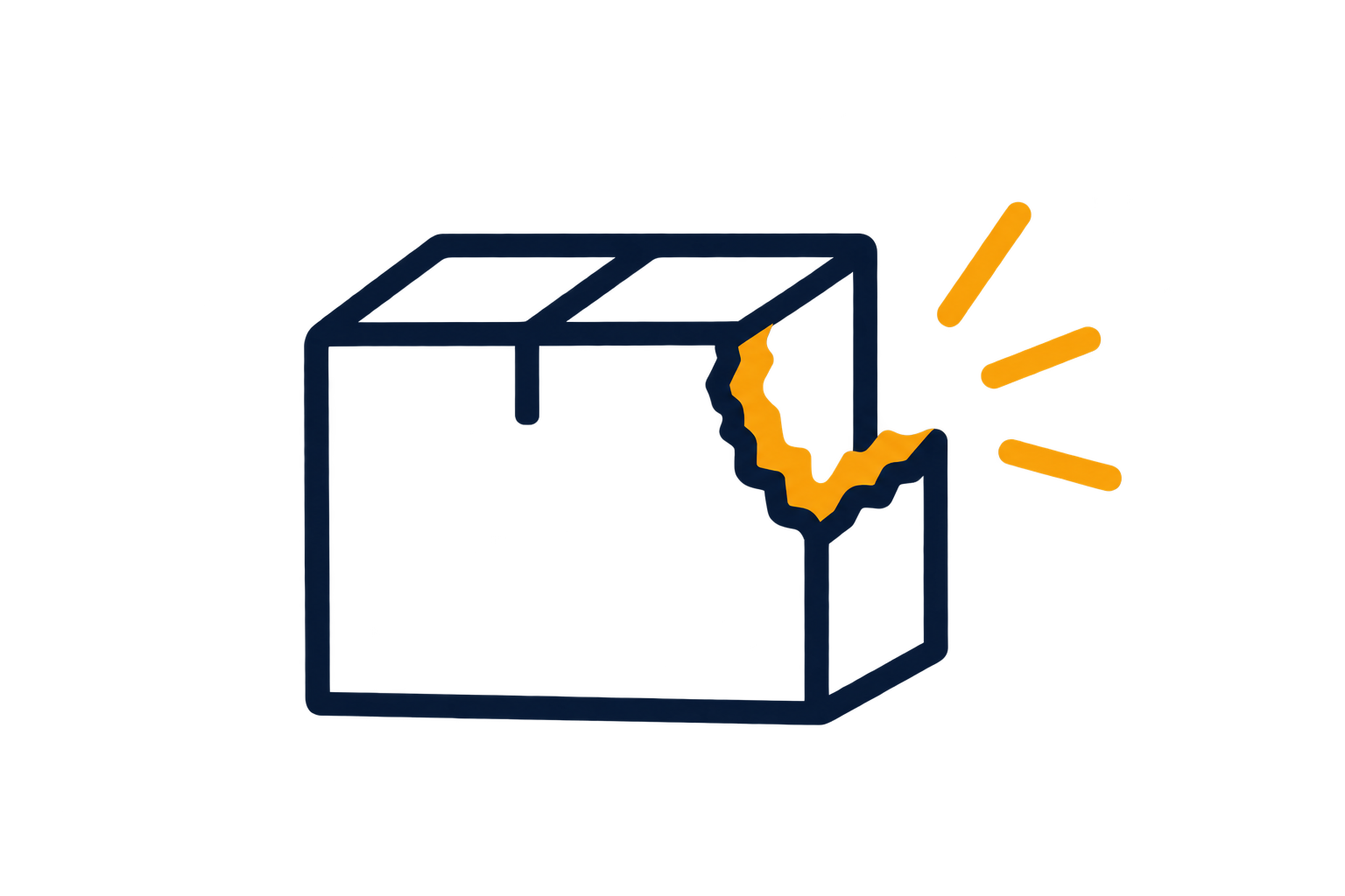 Gnaw marks or damaged packaging